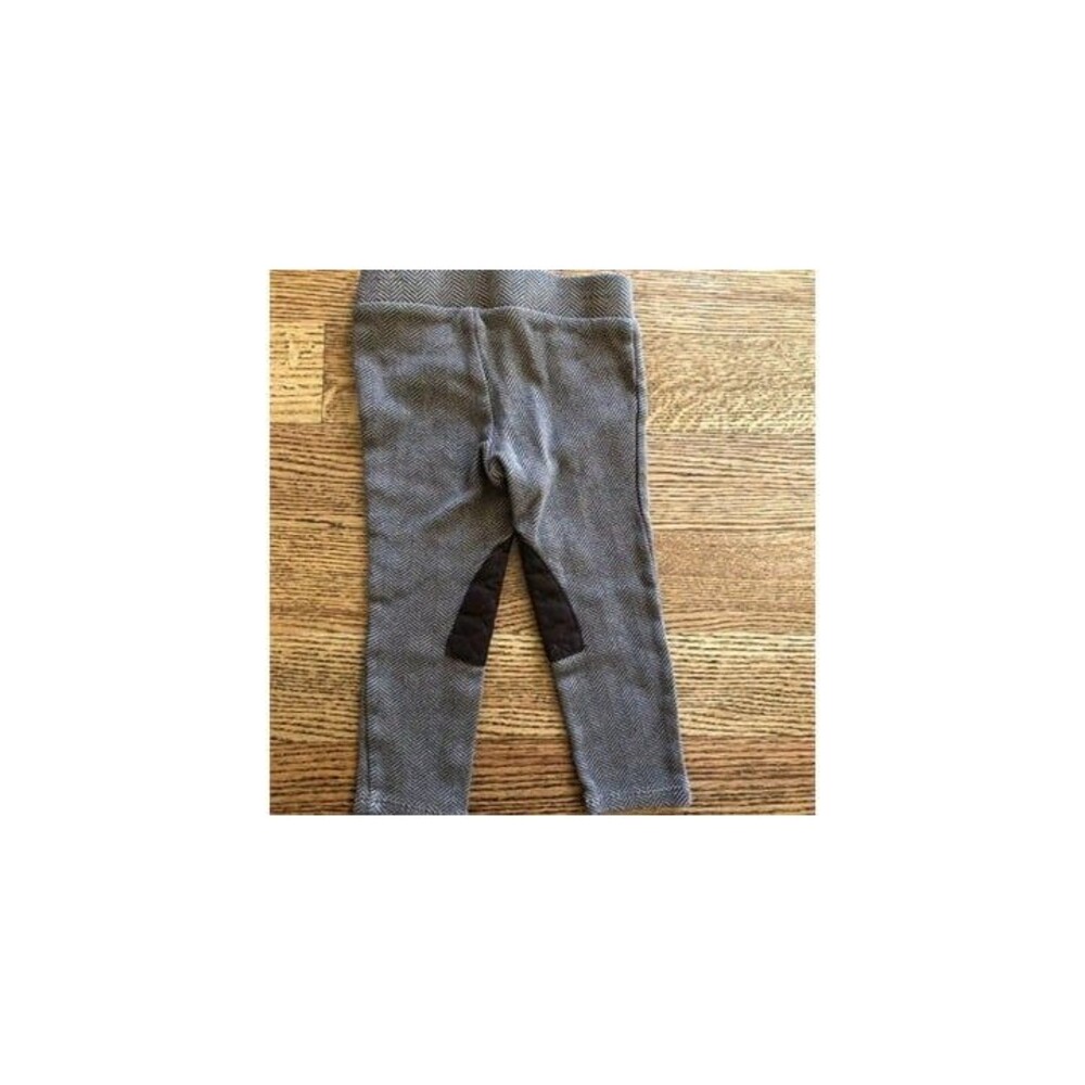 2T Janie and Jack Brown Herringbone “Riding” Leggings